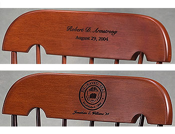 Wooden Childrens rocking chair with personalized date or seal
